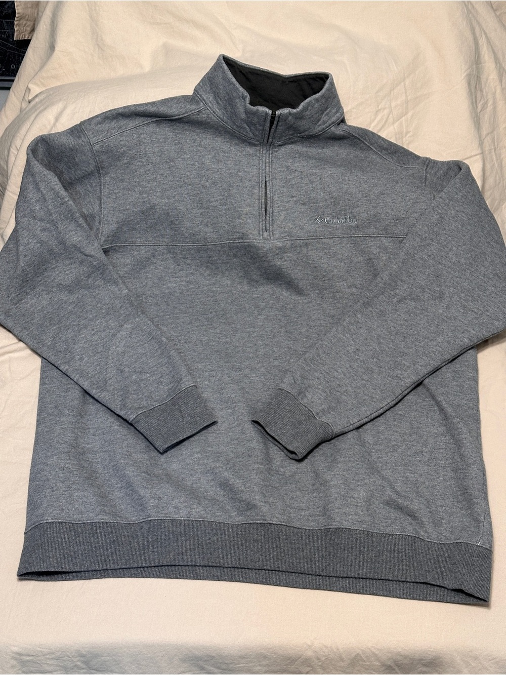 Columbia Men's Heather Gray Half-Zip Pullover